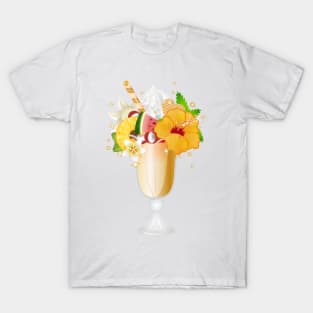 wonderful tropical ice cream sundae for ice cream lovers T-Shirt